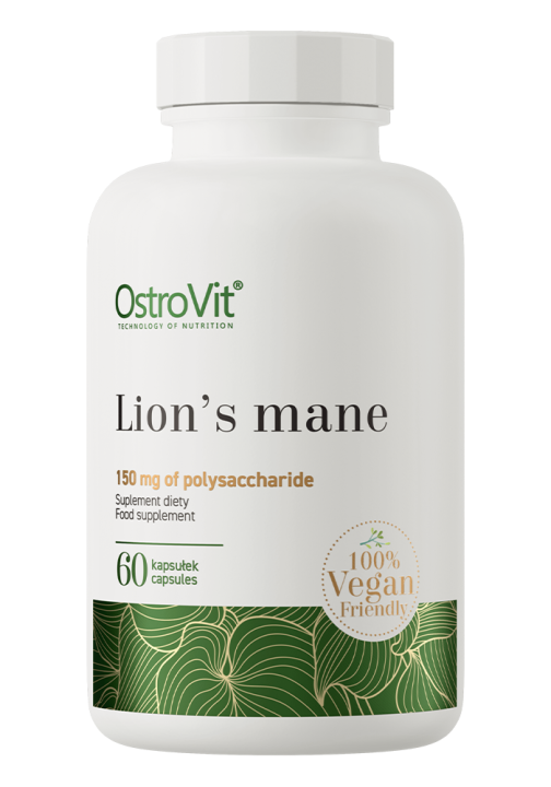 Lion's Mane 500 mg for brain and memory support 60 caps (OstroVit)