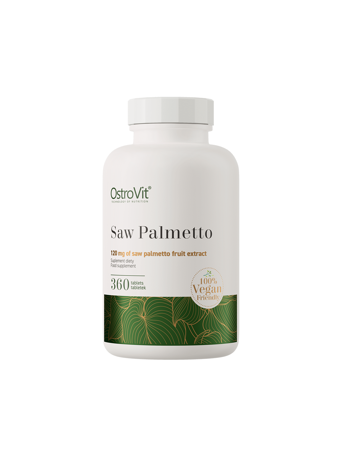 Saw Palmetto 600 mg for prostate and hair health 360 tabl (OstroVit)