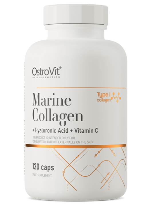 Kollageeni + Hyaluronihappo + C-vitamiini iholle ja hiuksille 120 kaps