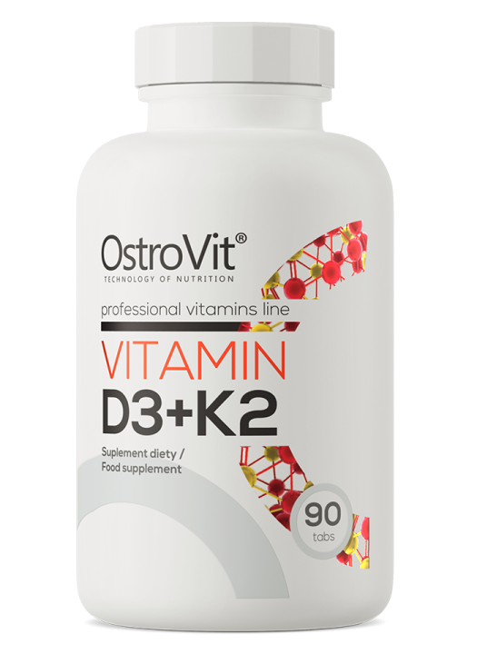 Vitamin D3 + K2 90 tablettia