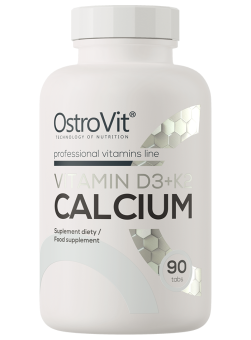 Vitamiinit D3 + K2 + kalsium 90 tablettia